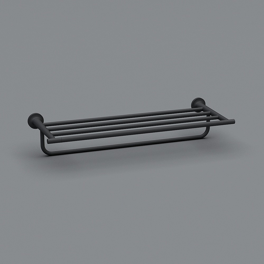 Matte black towel rack Starck T