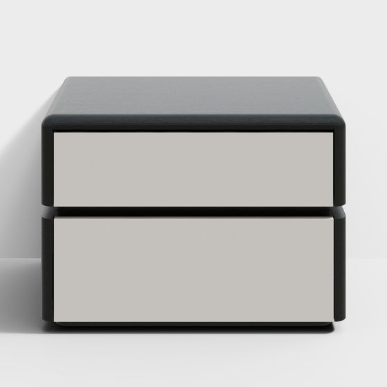 Modern Minimalist Nightstand 3D model