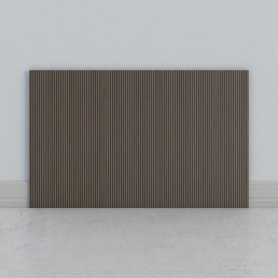 Striped Wood Wall Panel 3D model