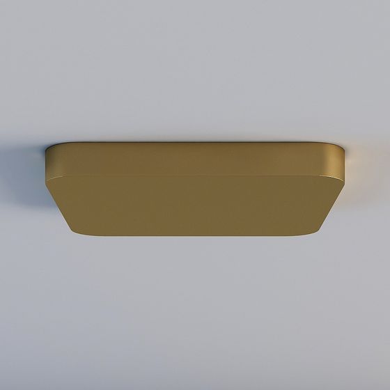 Elegant Rectangular Ceiling Lamp 3D model