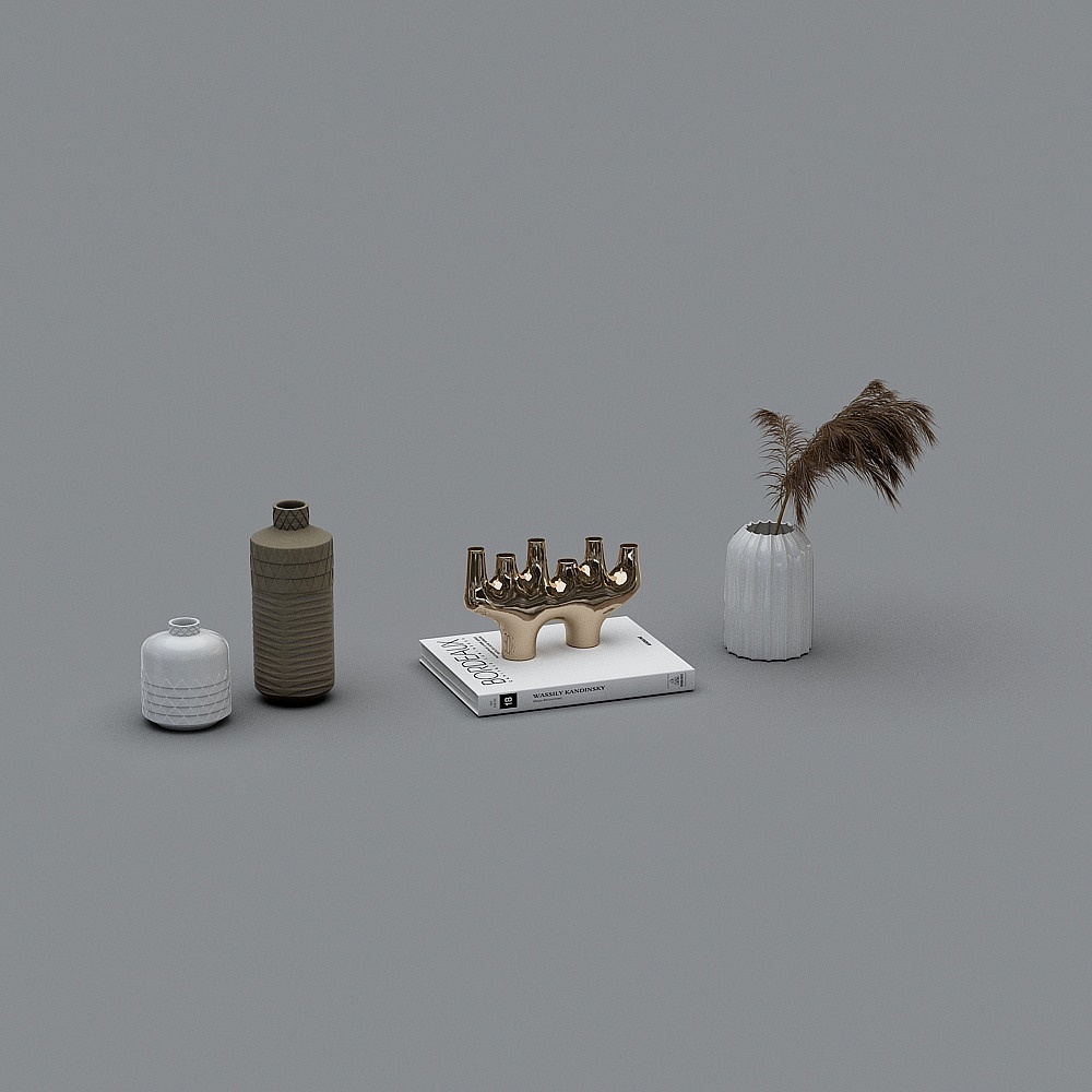 Minimalist Decor Set 3D model