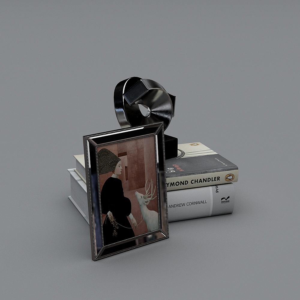 Vintage Meets Modern 3D Model for Artistic Spaces