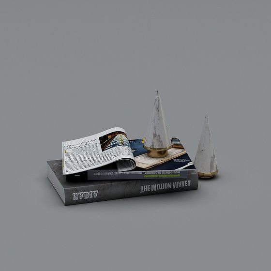Unique Low-Poly Book 3D model for Modern Design