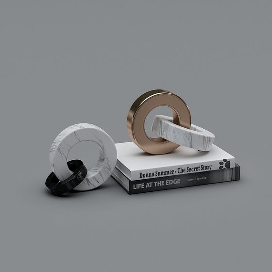 Elegant Low-Polygon Ring 3D Model