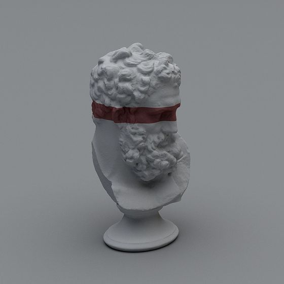 Ancient Roman Statue 3D model