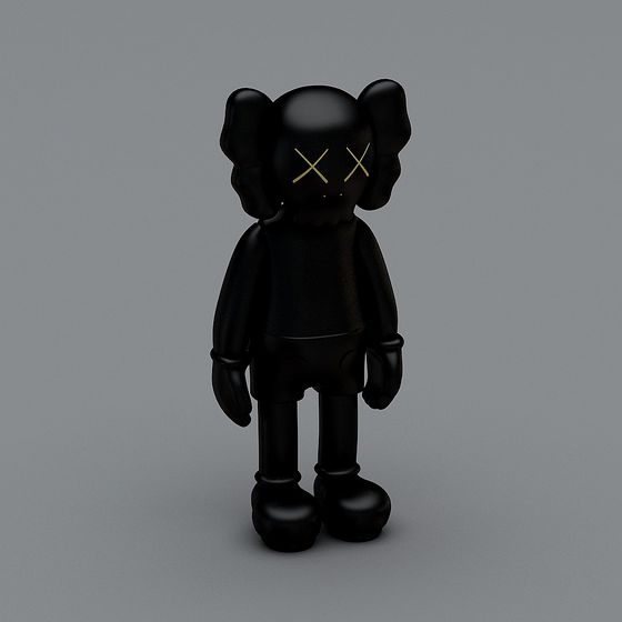 Kaws 3D Model - Low Poly, High Detail Design