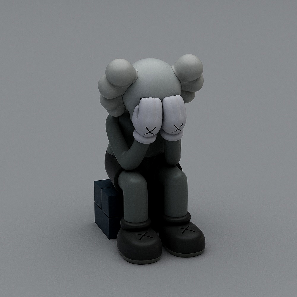 OriginalFake Kaws Doll Sculpture-2