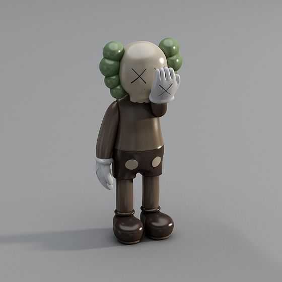 Kaws 3D Model - Unique Low-Poly Art Design