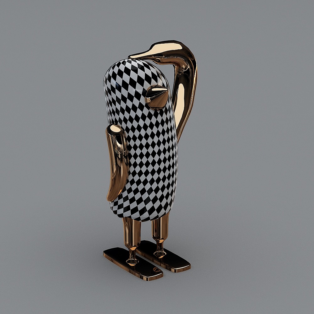 Future Warrior 3D model - Low Poly Design