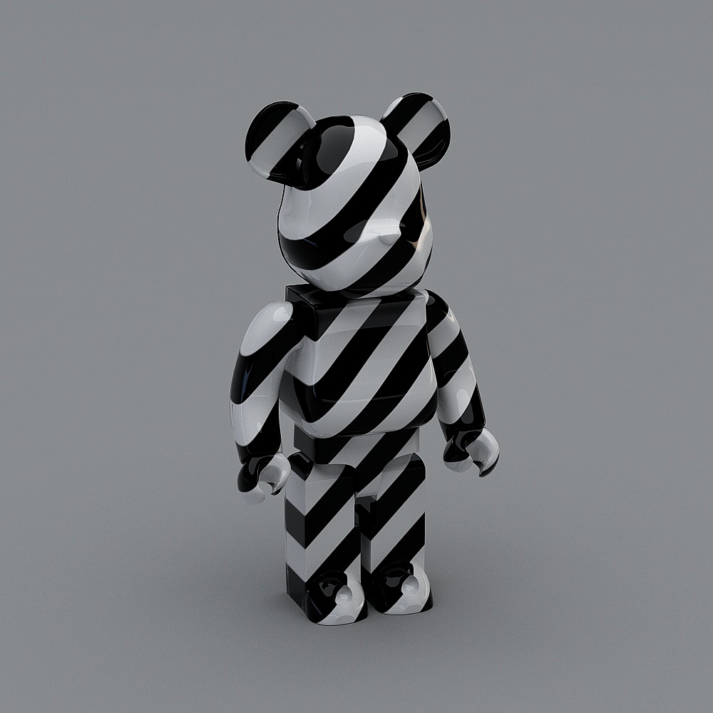 Unique Low-Polygon Bear 3D model