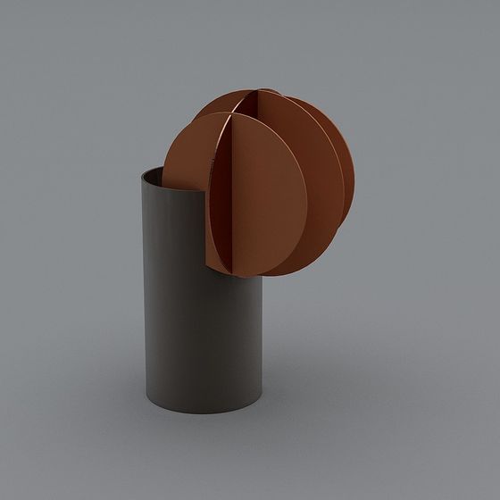 Stylish Low-Poly Geometric 3D Model Design