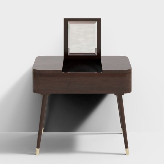 Stylish Low-Polygon Dressing Table 3D model