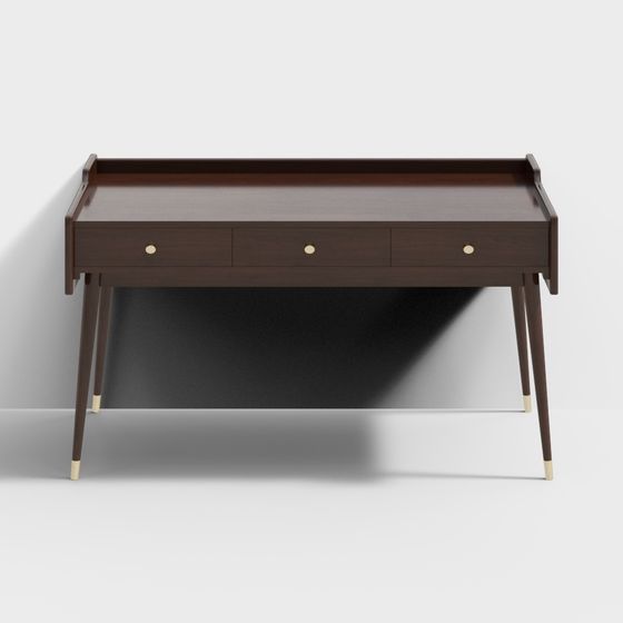 Mid-Century Style Office Desk 3D model