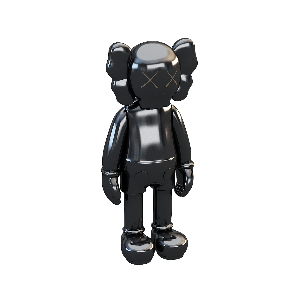 Kaws Companion 3D Model – Minimalist Digital Sculpture