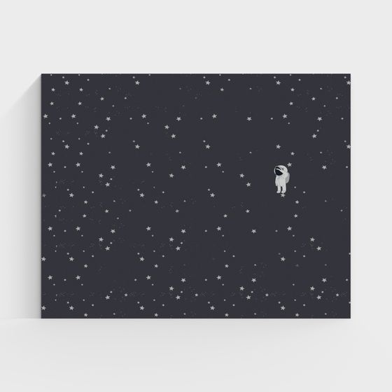 Space Wanderer 3D model for Cosmic Themes