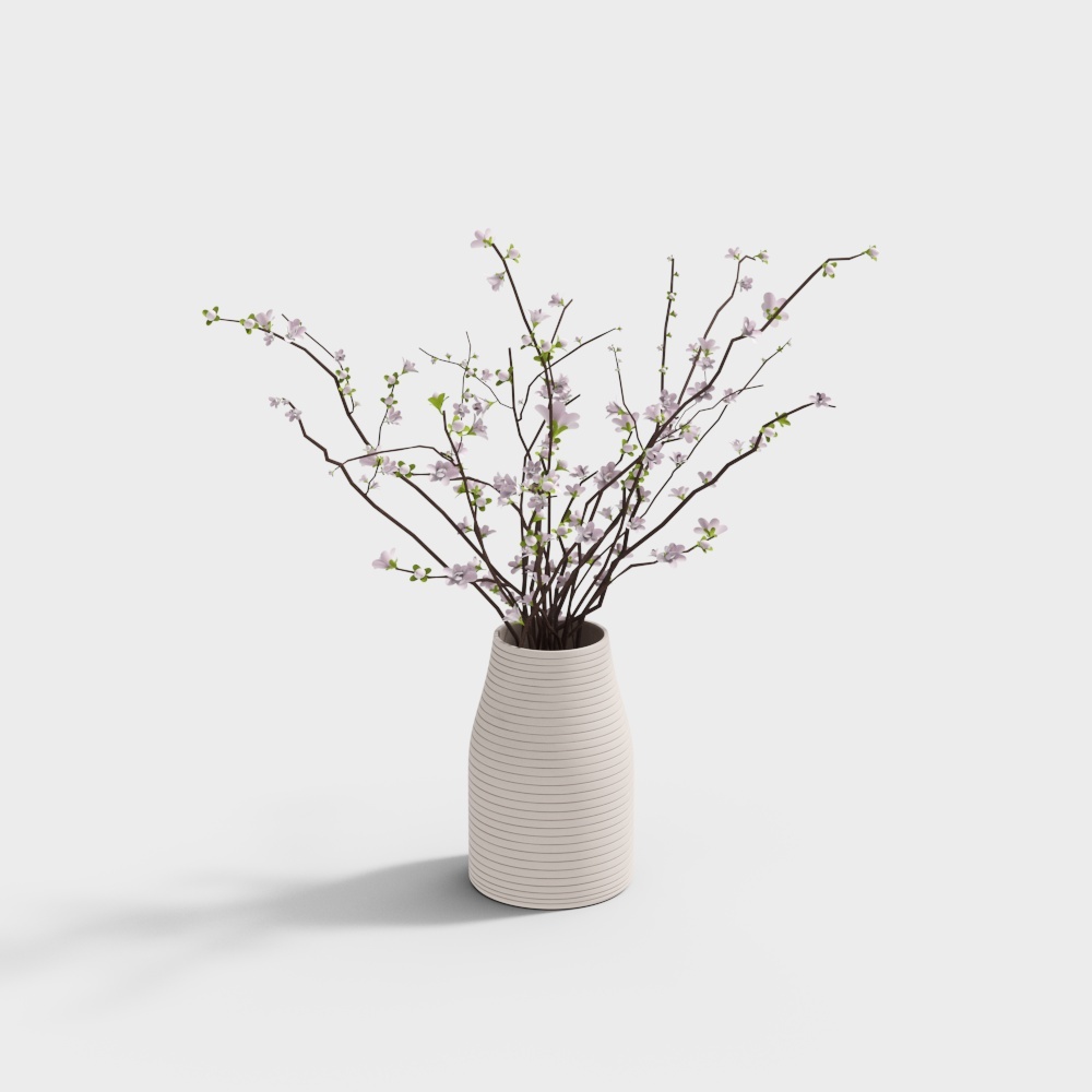 Spring Bloom Vase 3D model