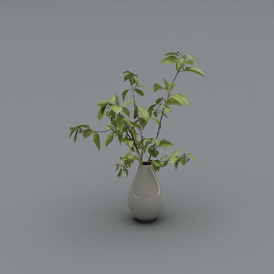 Spring Vase 3D model