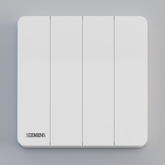 Modern Minimalist 3D Switch Panel Model