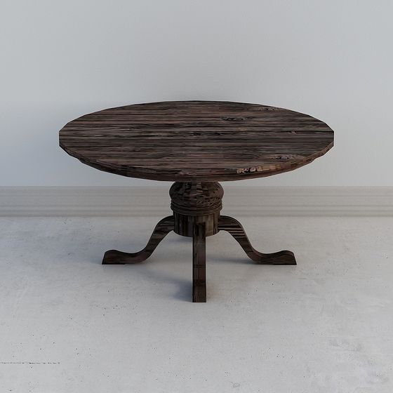 Vintage Round Table 3D model for Modern Designs