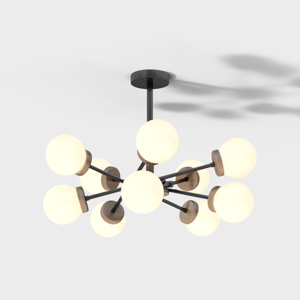 Đèn phân tử phong cách Bắc Âu