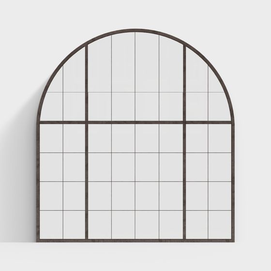 Elegant Arched Window 3D model for Modern Design