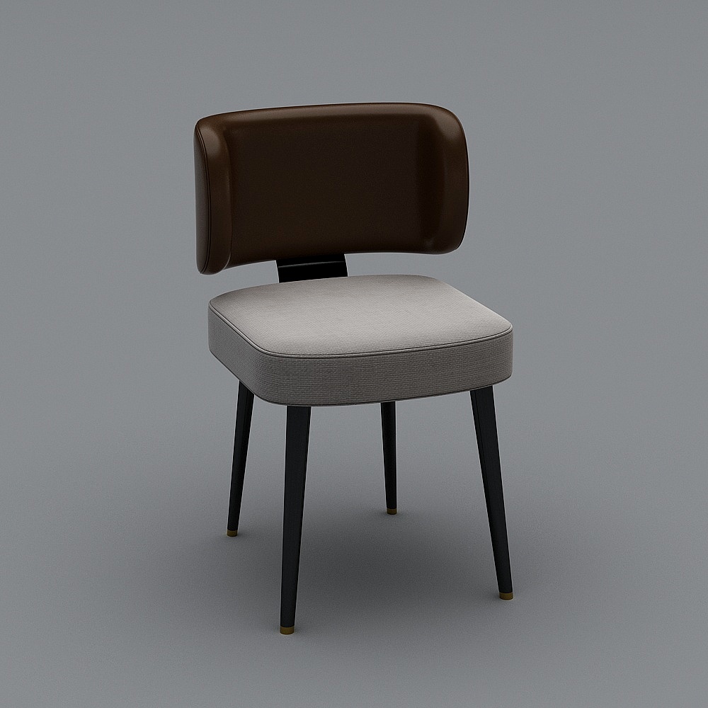 MasaSanty/Carmen Overture Series - Modern Leather Dining Chair