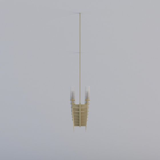 Modern Low-Poly Pendant Light 3D model