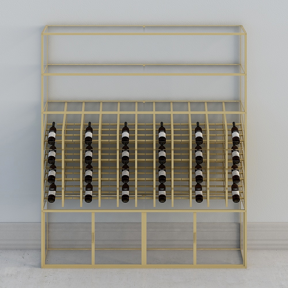 Light luxury wine cabinet