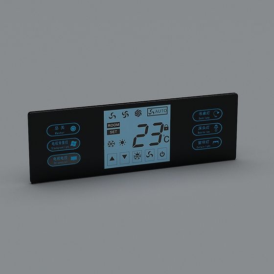 Smart Temperature Control Panel 3D model