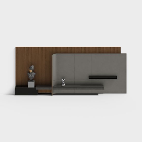 Minimalist Living Room TV Stand 3D model