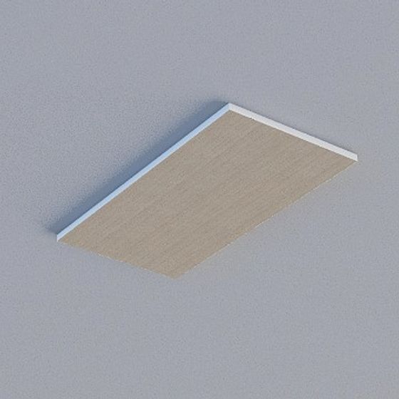 Frameless Honeycomb Panel 3D Model in Gray