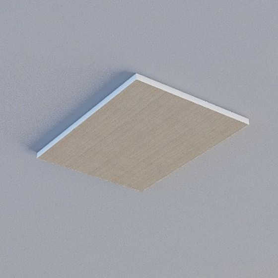 Borderless Framed Honeycomb Board 3D Model in Gray