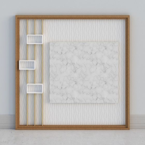 Minimalist Wall Shelf 3D model