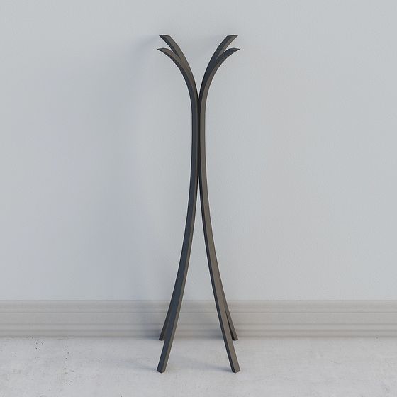 Lush Greenery Clothing Rack 3D model