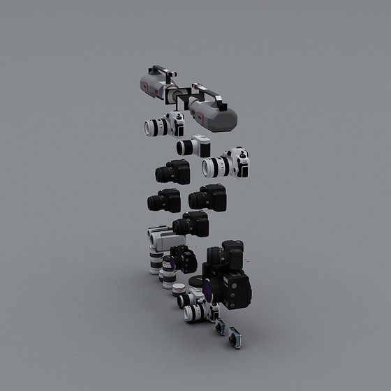 Futuristic Camera Tower 3D model