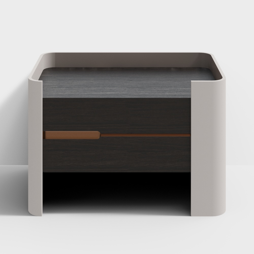 Modern Minimalist Nightstand 3D model