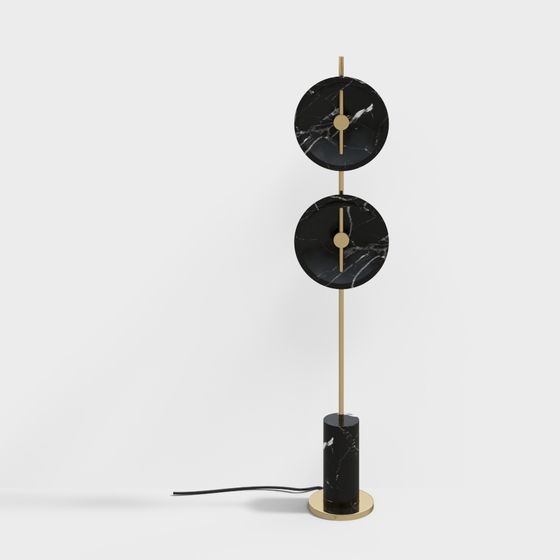 Elegant Modern Clock 3D model