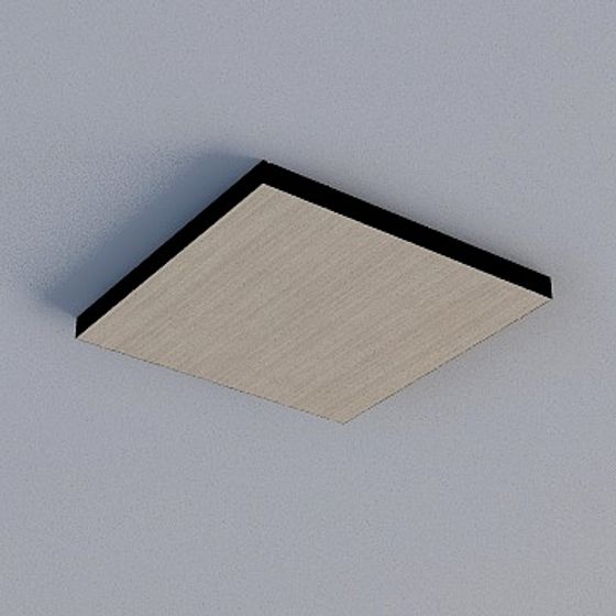 Frameless Honeycomb Panel in Gray