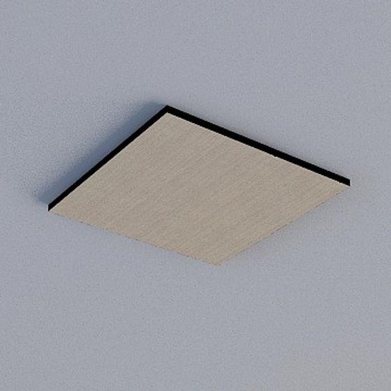 Frameless Honeycomb Panel in Gray