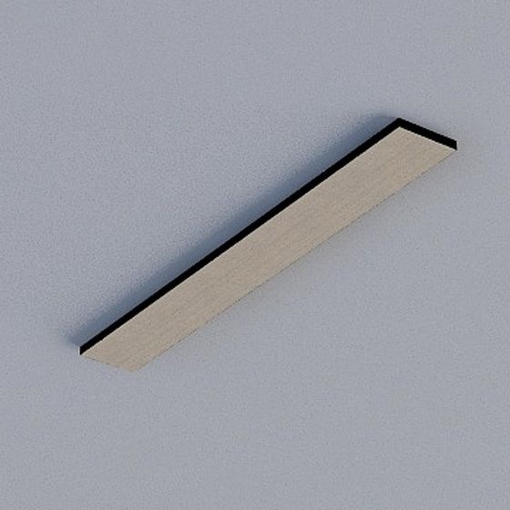 Gray Frameless Honeycomb Panel 3D Model