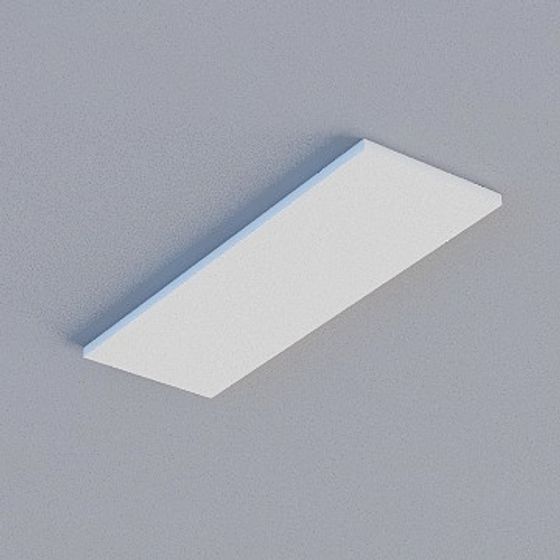 Frameless Honeycomb Panel 3D Model in Soft Off-White