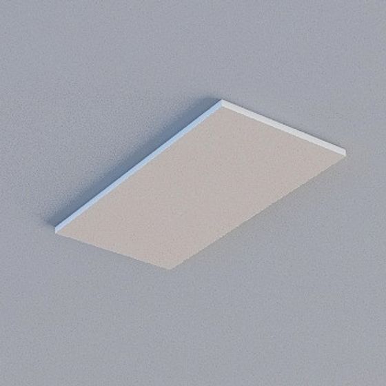 Frameless Honeycomb Panel 3D Model in Milk Coffee Color