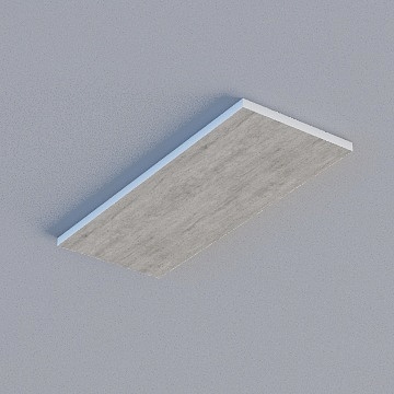 WBK-9x43mm Borderless Framed Honeycomb Board (Grey Oak) 600x1500