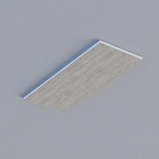 Gray Borderless Framed Honeycomb Board 3D Model for Contemporary Spaces