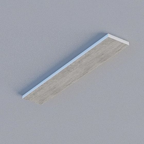 Gray Honeycomb Board 3D Model for Interiors