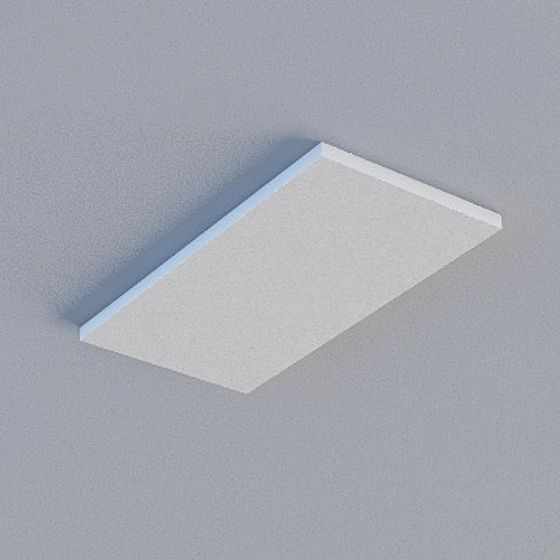 Gray Frameless Honeycomb Panel 3D Model for Modern Interiors