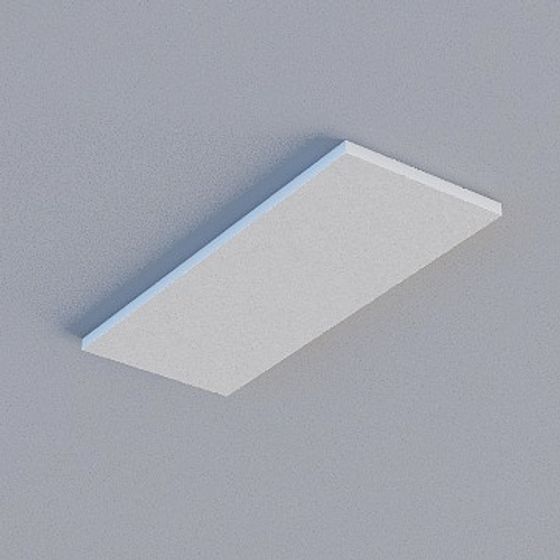 Frameless Honeycomb Panel 3D Model in Dark Grey