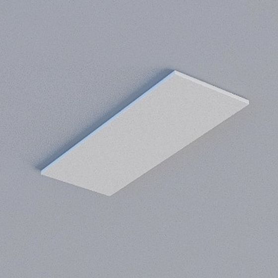 Frameless Honeycomb Panel 3D Model in Dark Grey Pattern