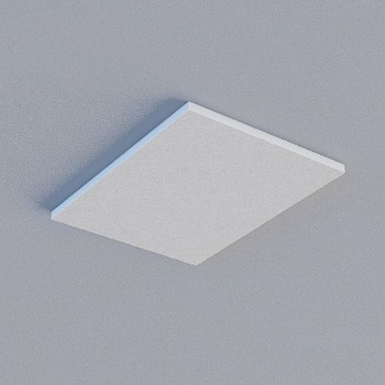 Dark Grey Frameless Honeycomb Panel 3D Model