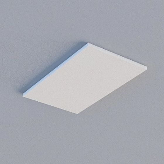 Gray Borderless Framed Honeycomb Board 3D Model for Modern Interiors